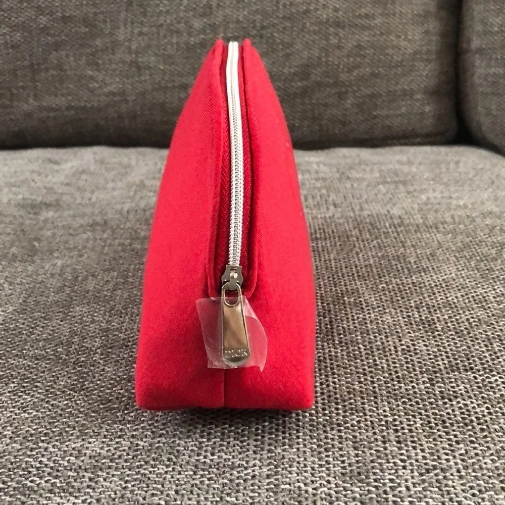Dior Beauty Makeup Logo Small Luxury Pouch Gift Authentic Red - Picture 9 of 17